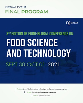 3<sup>rd</sup> Edition of Euro Global Conference on  Food Science and Technology | Online Event Program