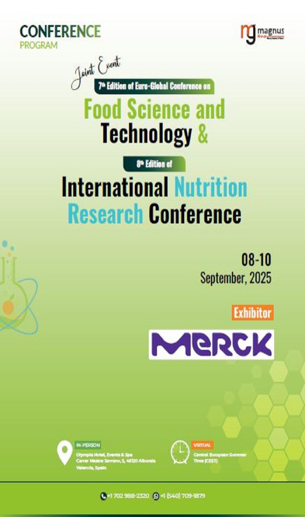 7<sup>th</sup> Edition of Euro Global Conference on  Food Science and Technology | Valencia, Spain Program